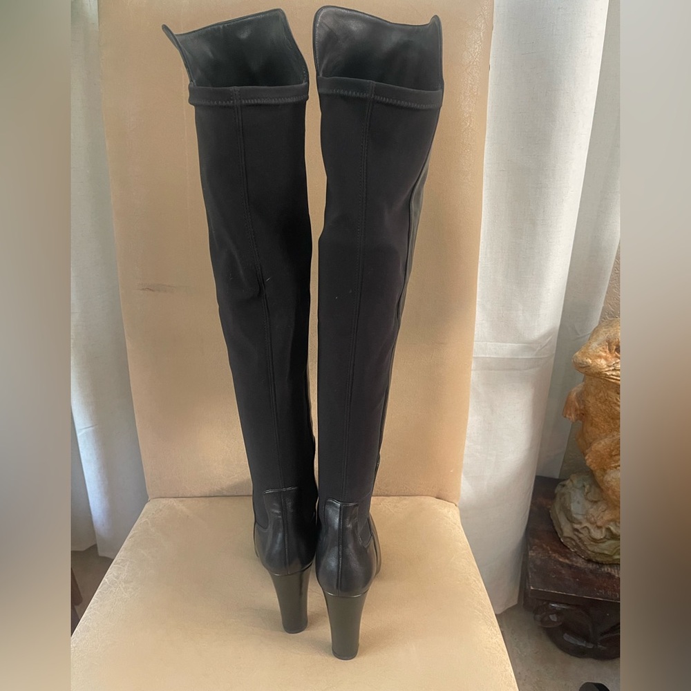NEW in Box Stuart Weitzman Highway Black Over the Knee Boots - Picture 4 of 10